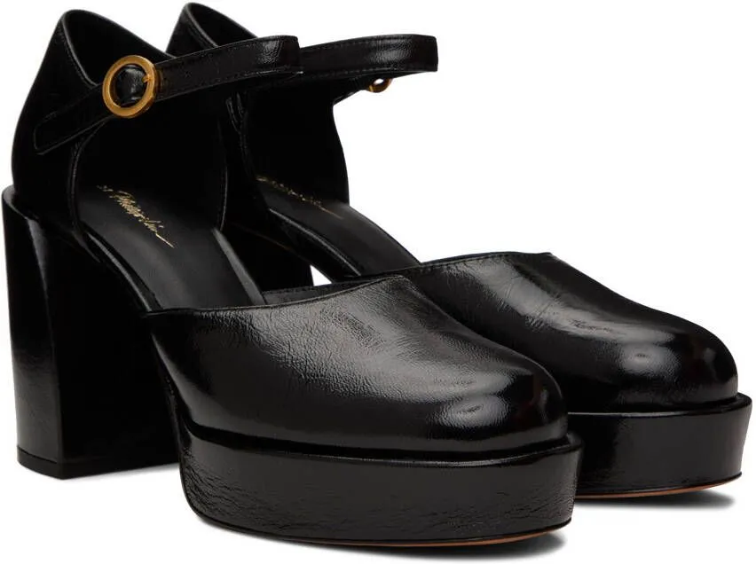 3.1 Phillip Lim Black Naomi Platform Mary Jane Heels