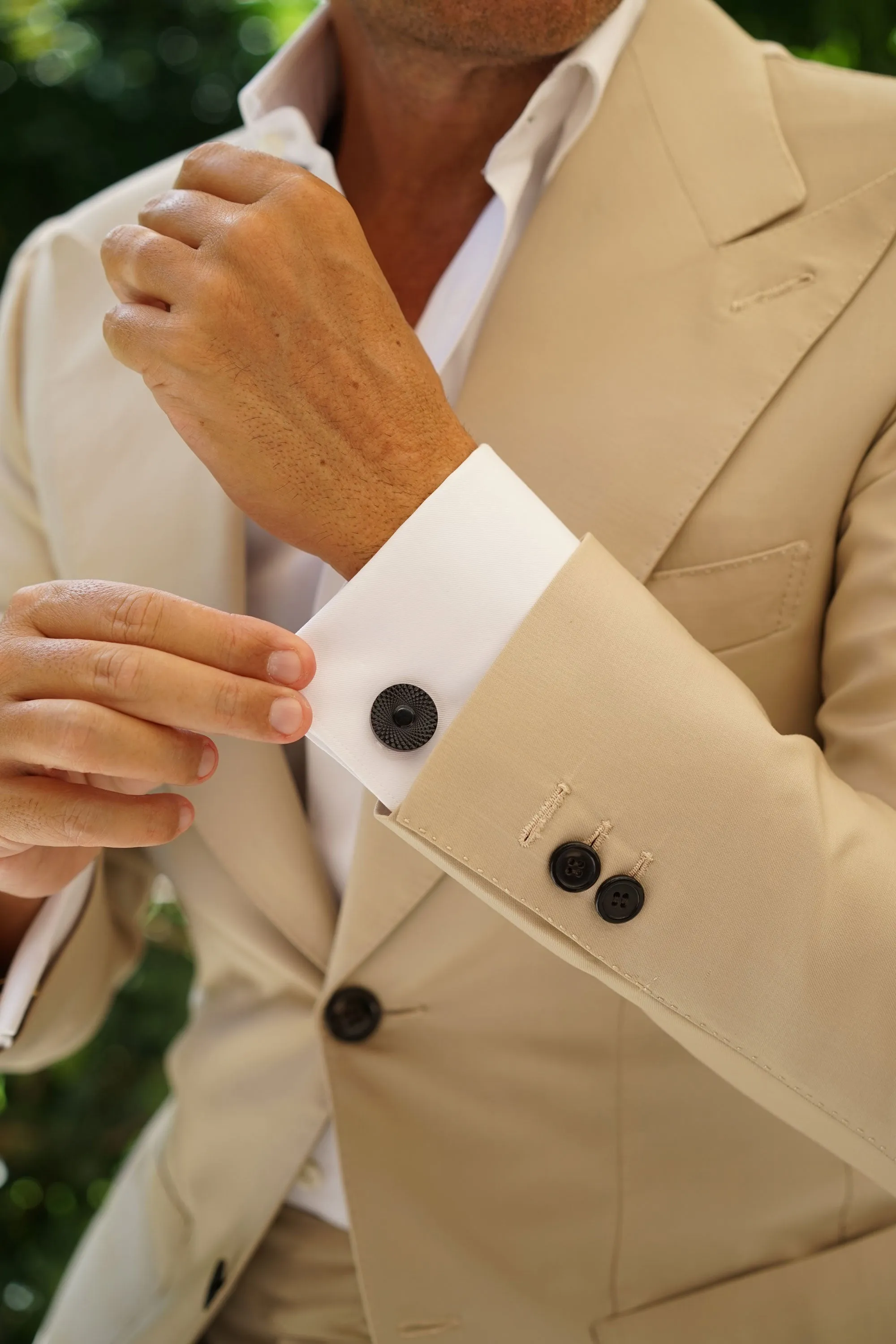 All in Black and Gold Cufflinks