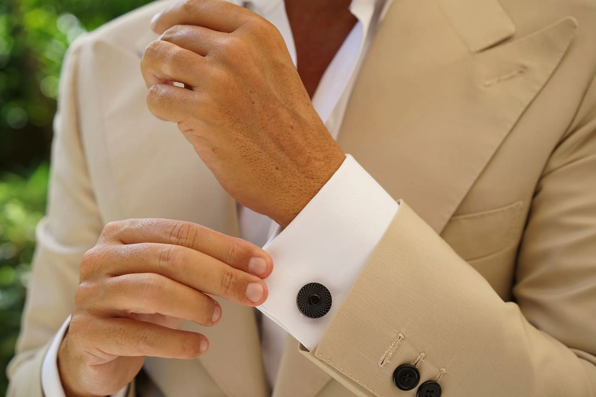 All in Black and Gold Cufflinks