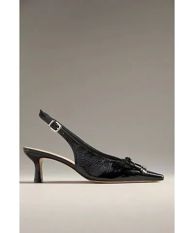 Anthropologie Snip-Toe Slingback Heels