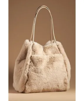 Anthropologie The Faux-Fur Hollace Tote