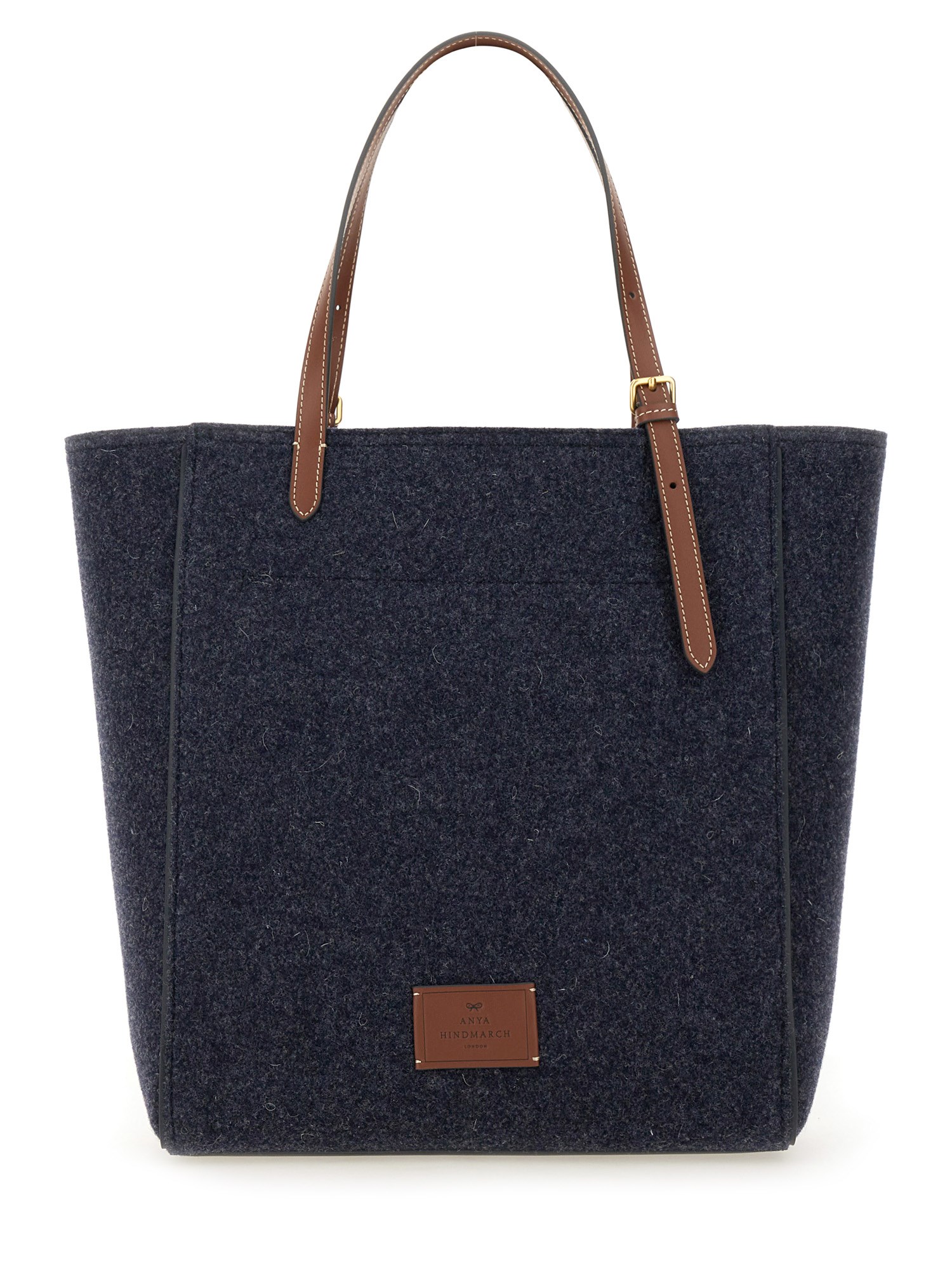 ANYA HINDMARCH    RECYCLED WOOL FELT EYES SMALL TOTE BAG