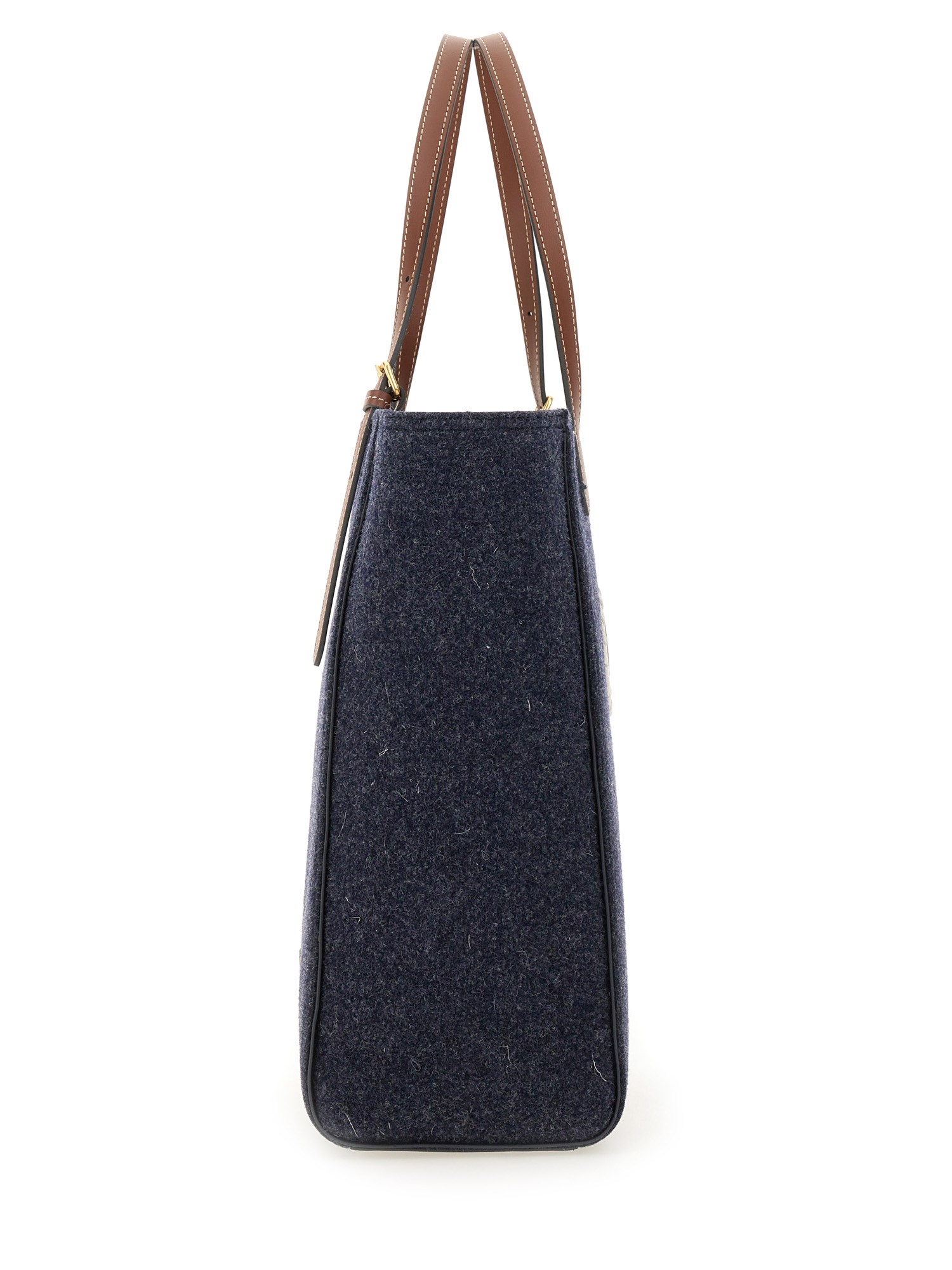 ANYA HINDMARCH    RECYCLED WOOL FELT EYES SMALL TOTE BAG