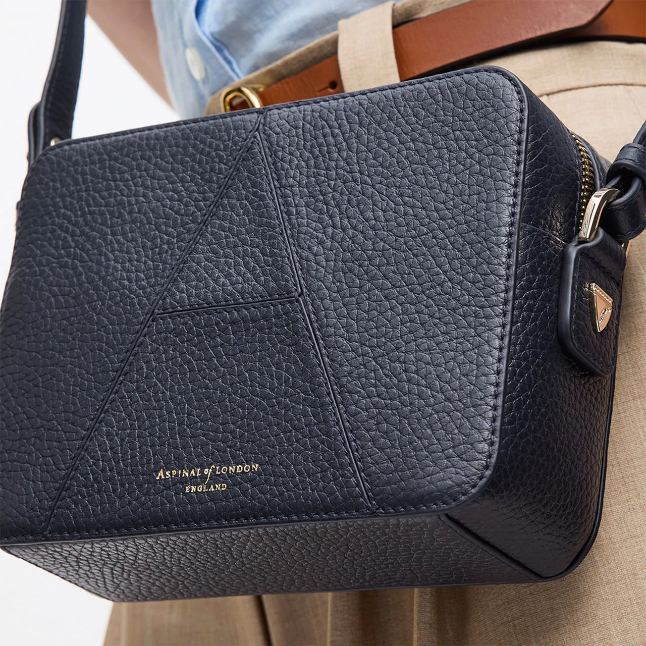 ASPINAL OF LONDON ONLINE EXCLUSIVE Camera Crossbody Bag - Navy