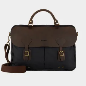 BARBOUR Wax Leather Briefcase - NY91