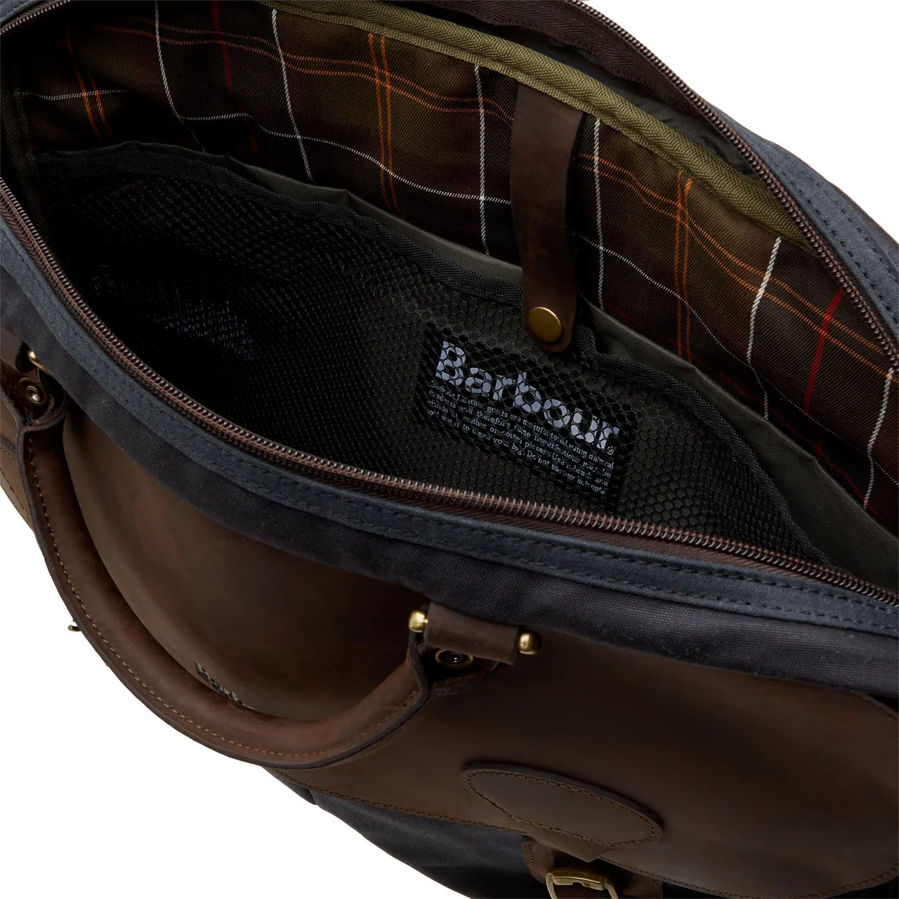 BARBOUR Wax Leather Briefcase - NY91