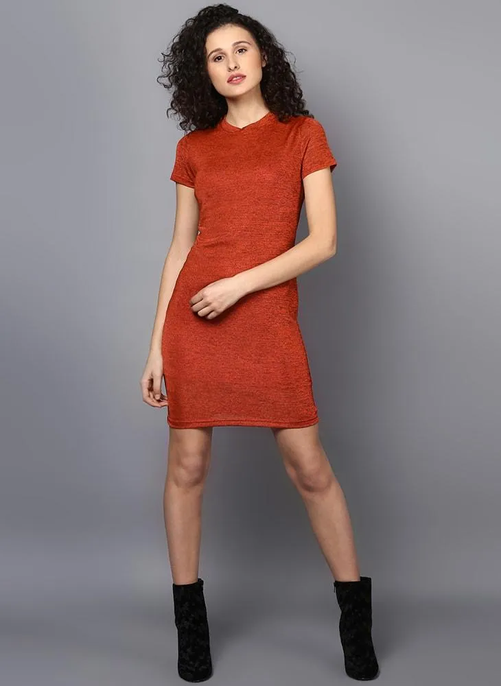 Basic Melange T-Shirt Dress