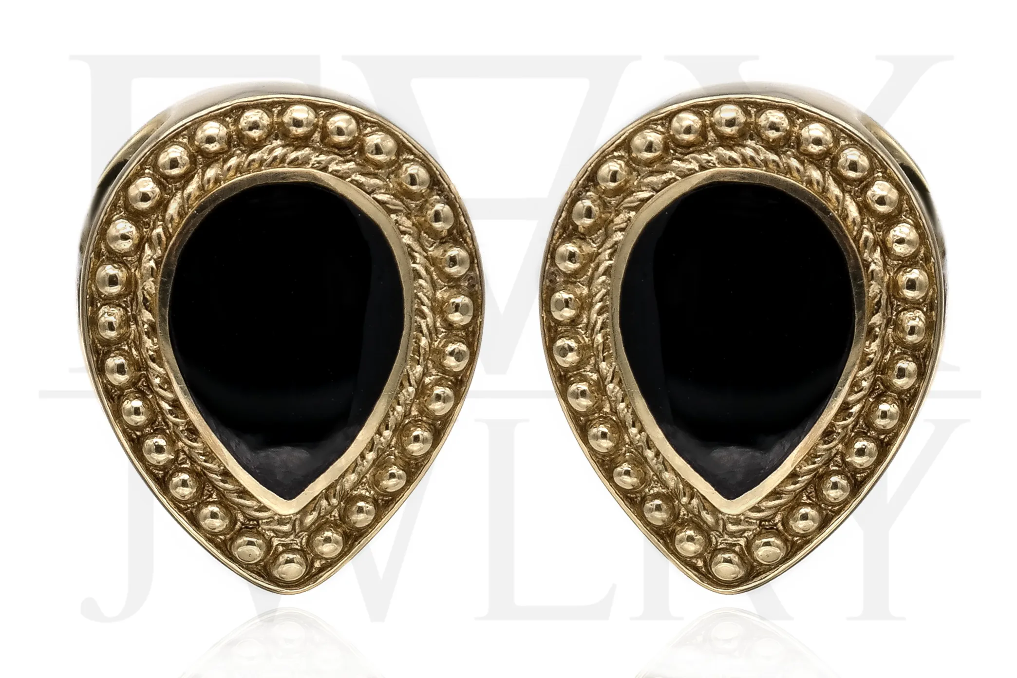 Black Shell Teardrop Ear Weights