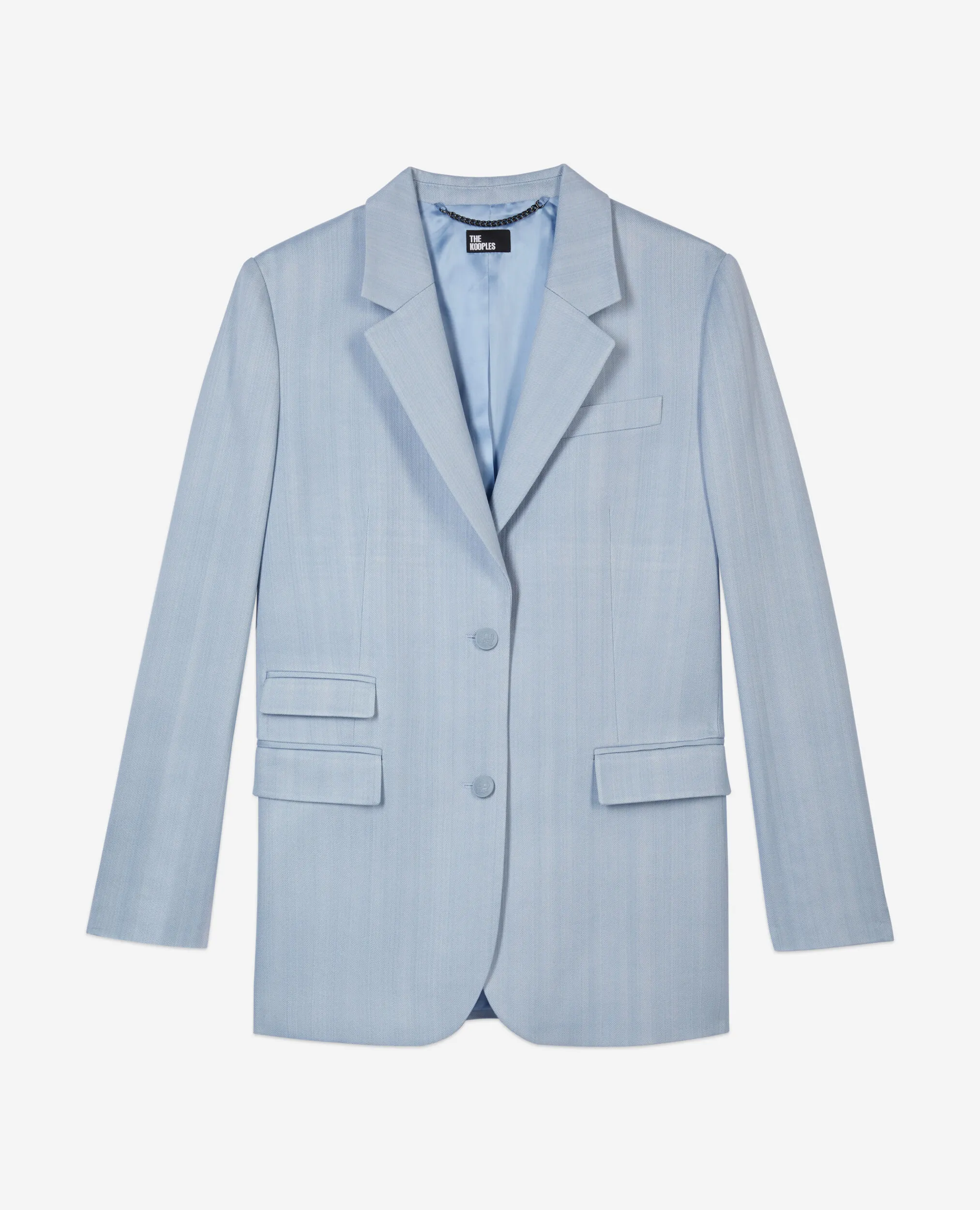 Blue suit jacket