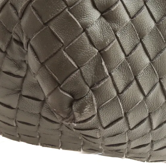 BOTTEGA VENETA Intrecciato Large Chain Tote - Gray - OUTLET FINAL SALE