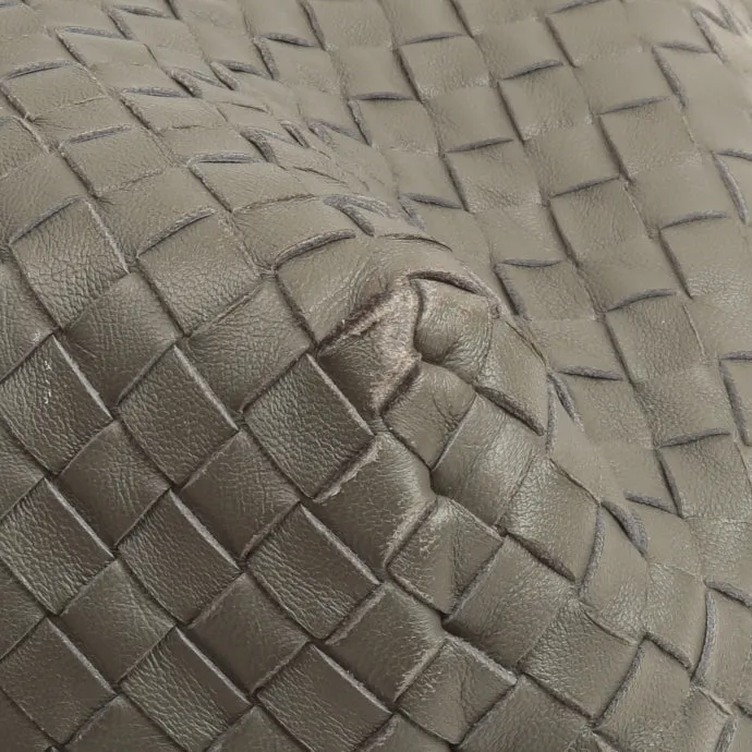 BOTTEGA VENETA Intrecciato Large Chain Tote - Gray - OUTLET FINAL SALE