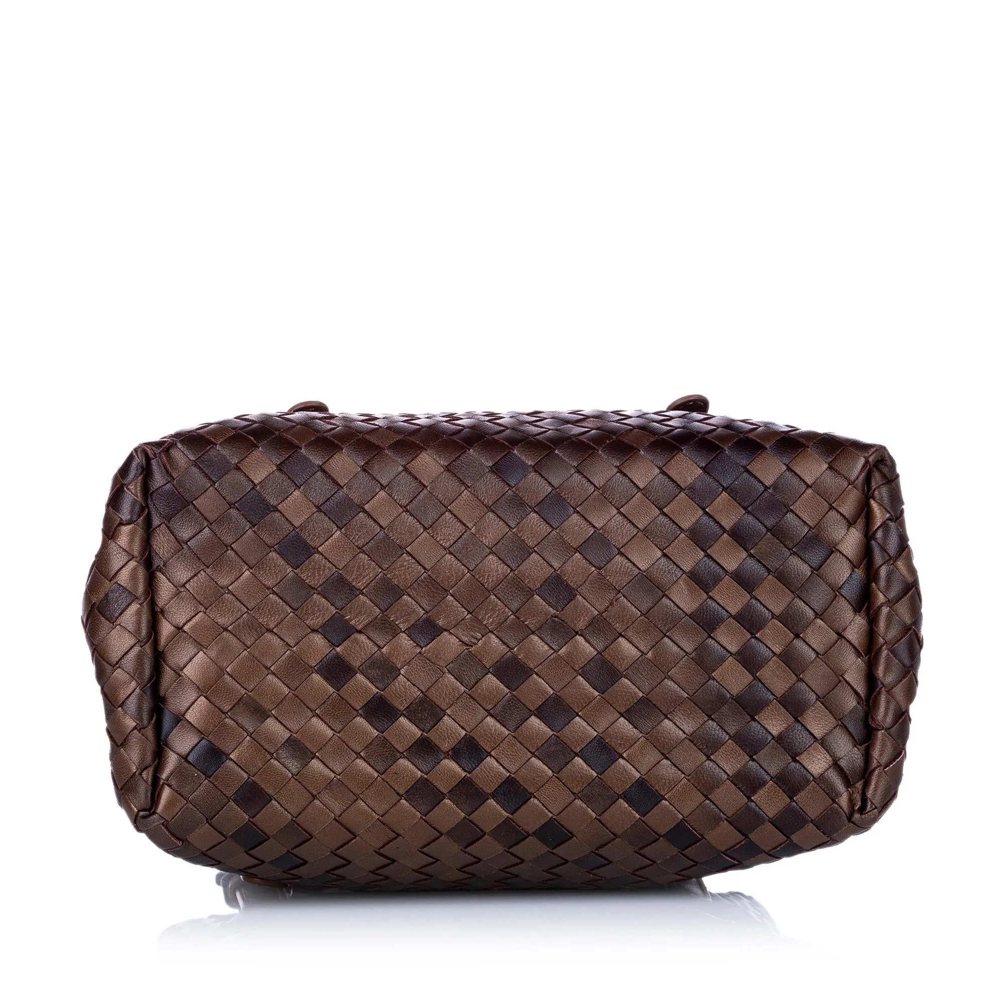 Bottega Veneta Intrecciato Roma Leather Satchel