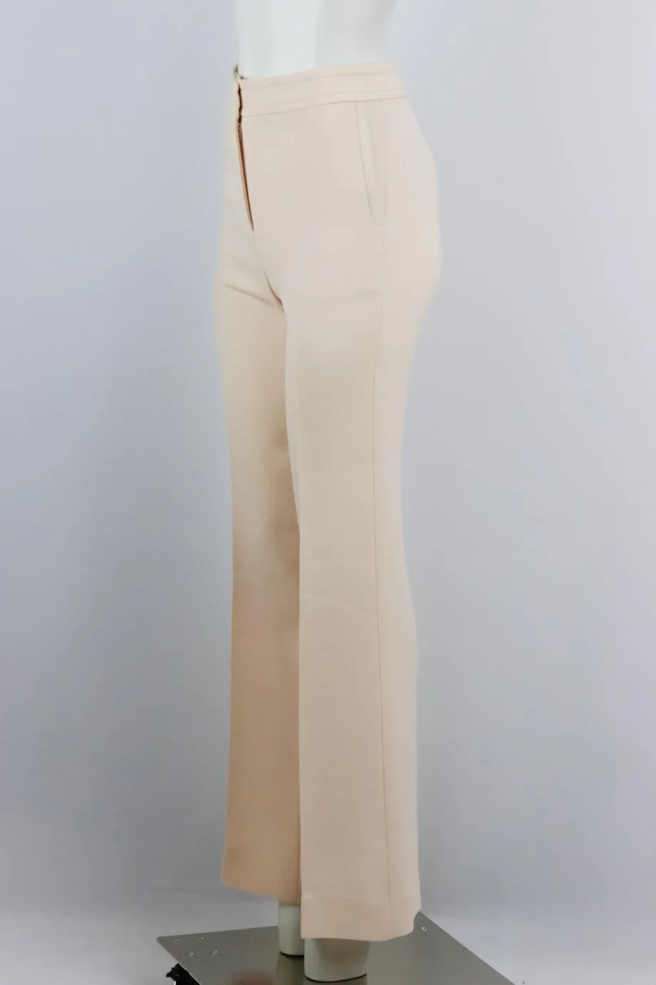 BOTTEGA VENETA WOOL CREPE WIDE LEG PANTS IT 38 UK 6