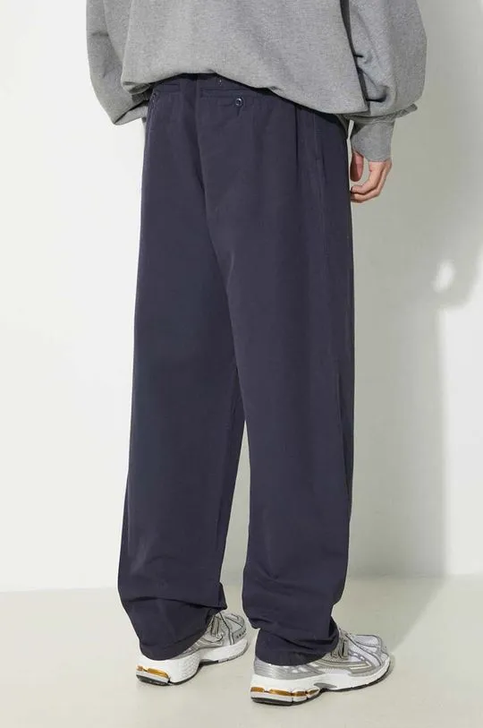 Carhartt WIP cotton trousers Calder Pant navy blue color I033128.1CGD