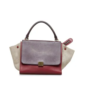 Celine Trapeze Tricolor Satchel (SHG-xrb8EN)