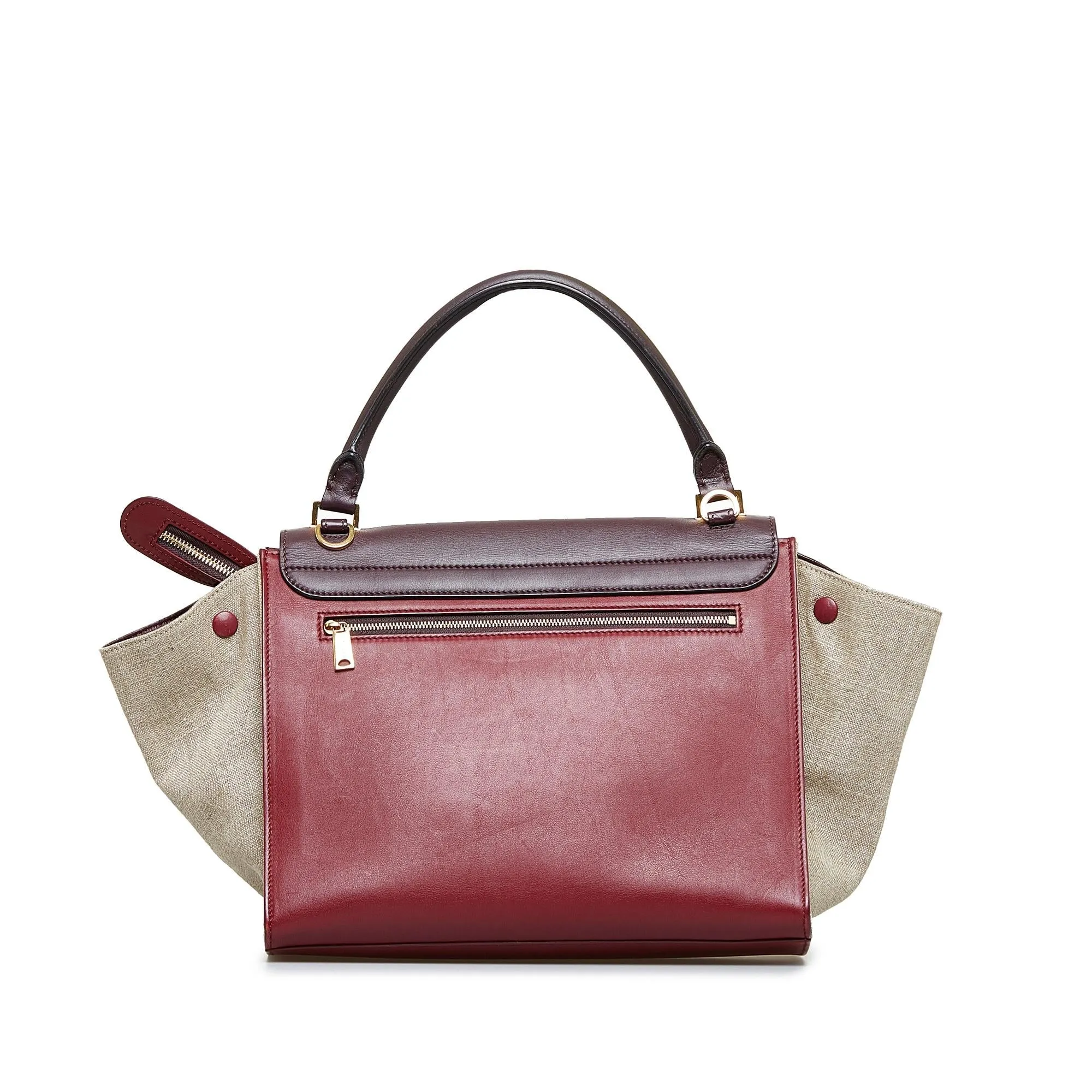 Celine Trapeze Tricolor Satchel (SHG-xrb8EN)