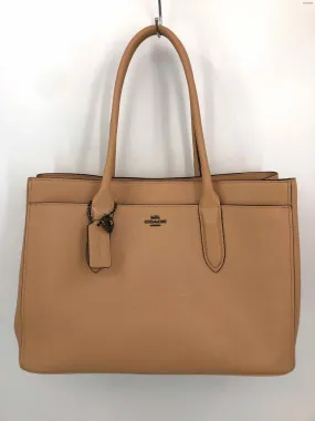 COACH Beige Pebbled Leather Pre Loved AS IS Tote Purse