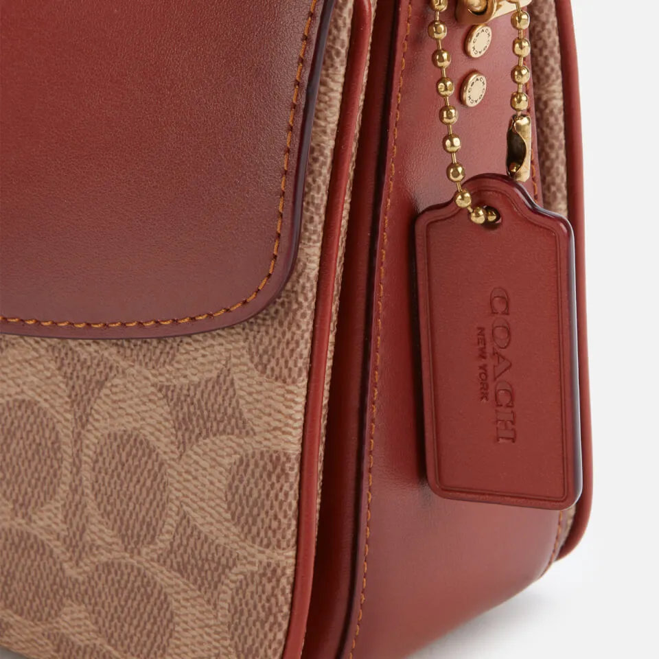 Coach Signature Cassie Coated Canvas Crossbody 19 Bag