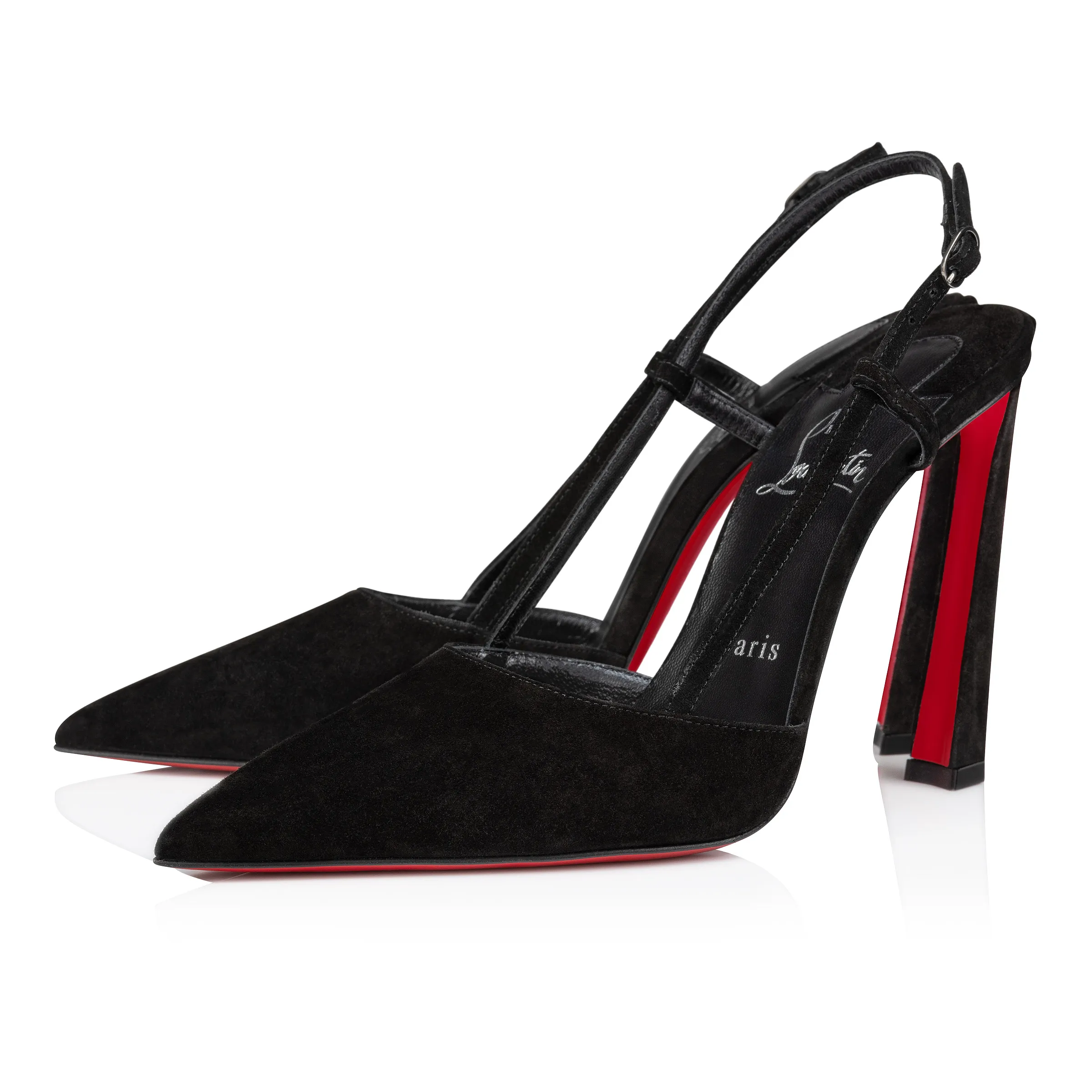 Condoroline 100 mm Sling back pumps - Veau velours - Black - Women