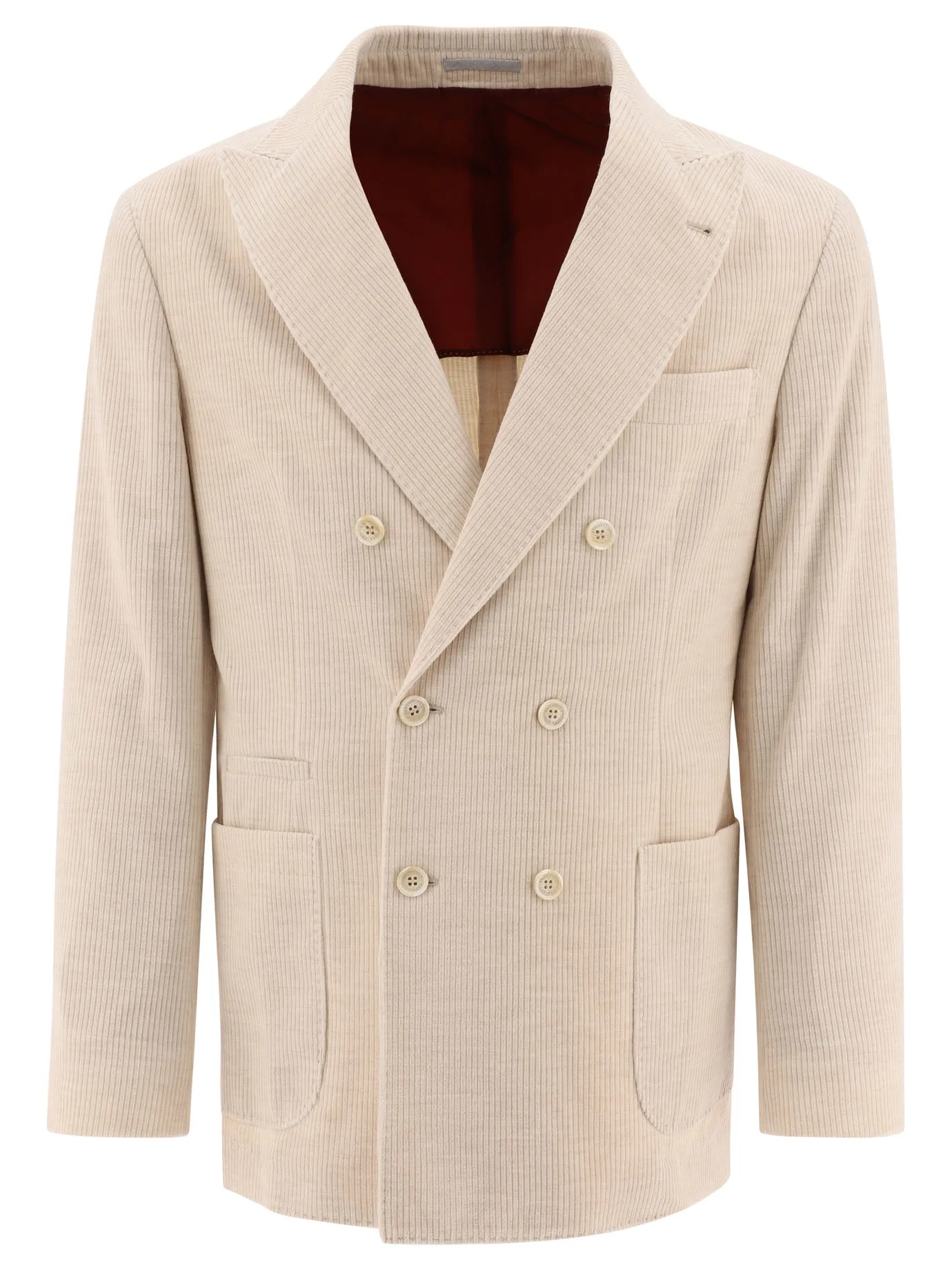 CORDUROY DOUBLE-BREASTED DECONSTRUCTED BLAZER