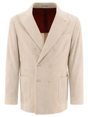 CORDUROY DOUBLE-BREASTED DECONSTRUCTED BLAZER