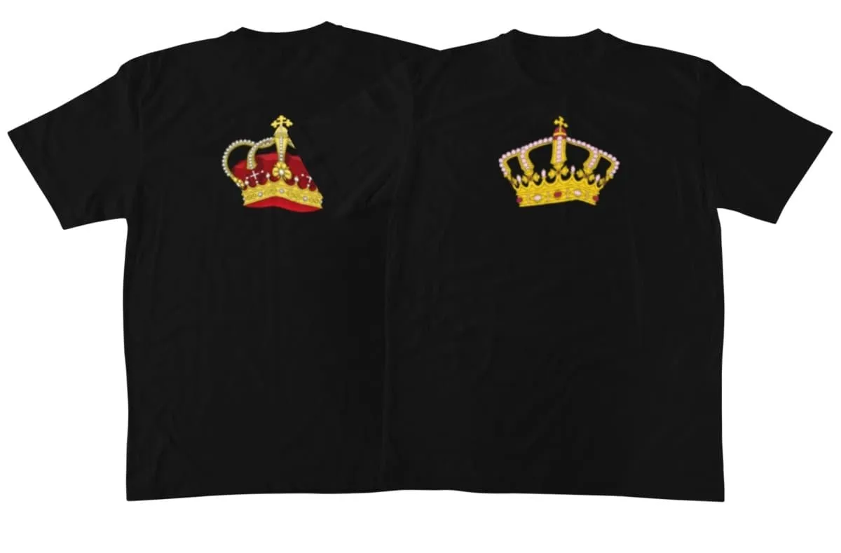 Crowns Matching Couple T-Shirts