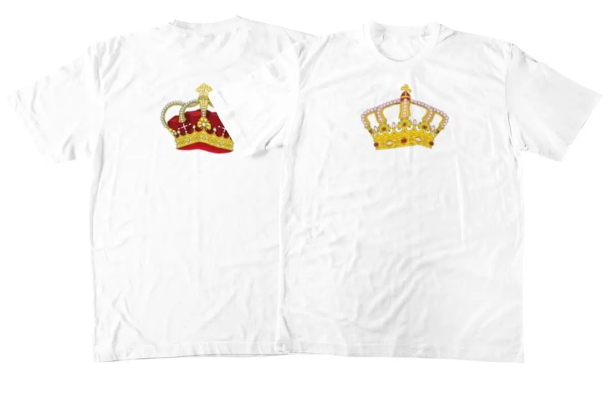 Crowns Matching Couple T-Shirts