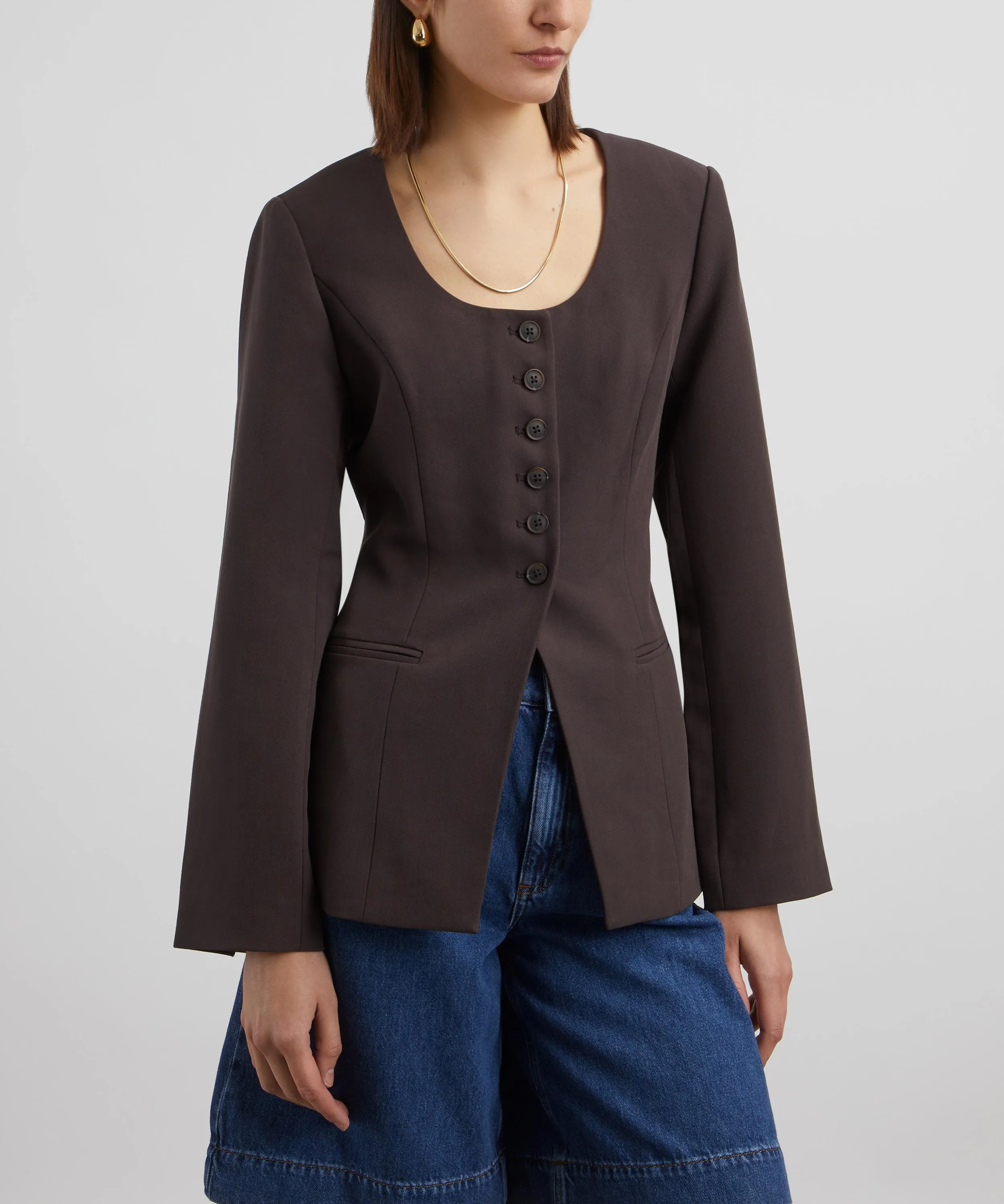 Daphne Scoop Long Waisted Blazer