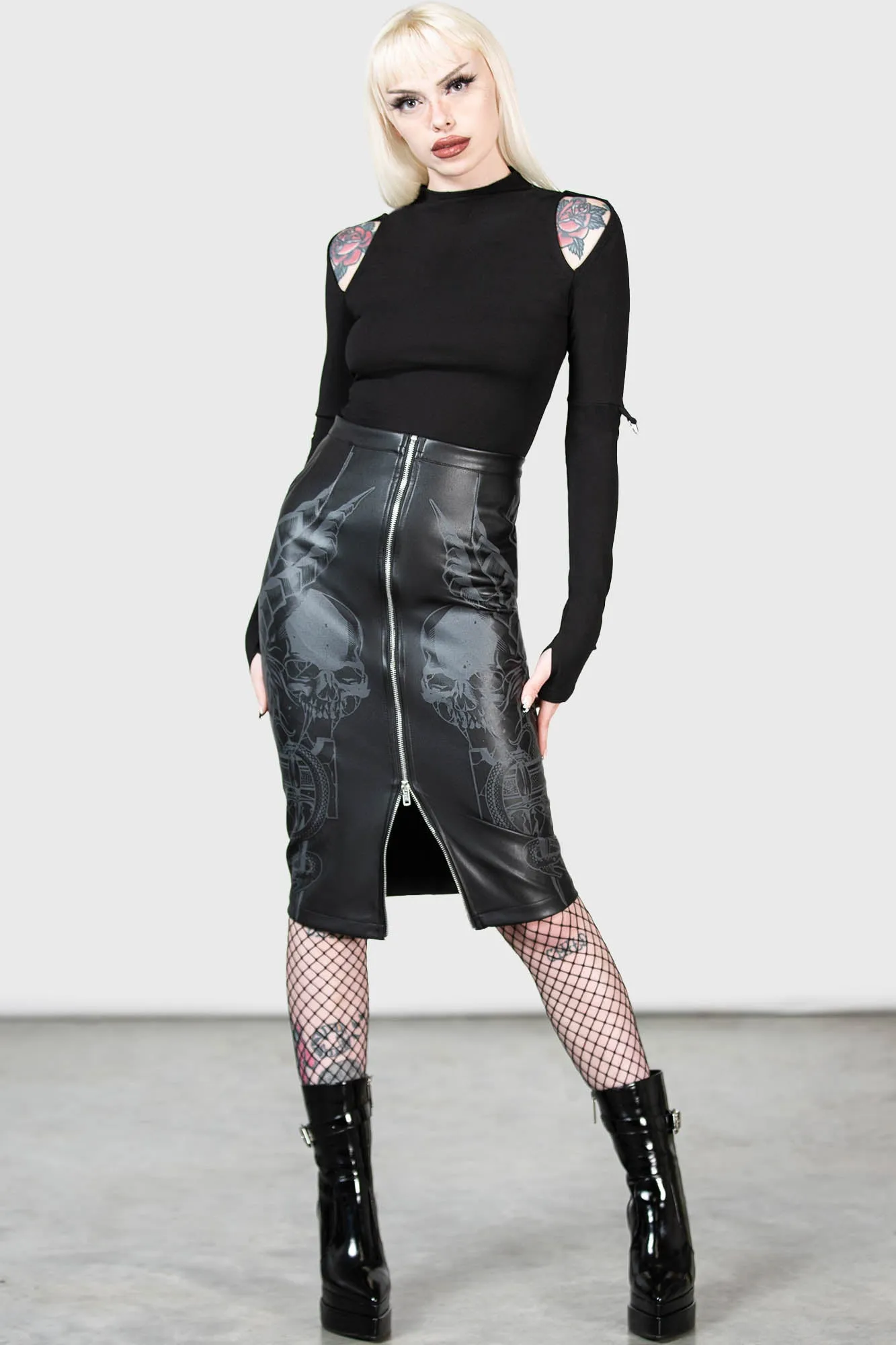 Darkest Myth Pencil Skirt