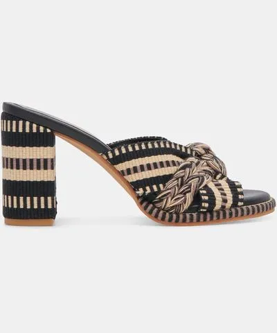 Dolce Vita Brilah Heels Black Multi Woven