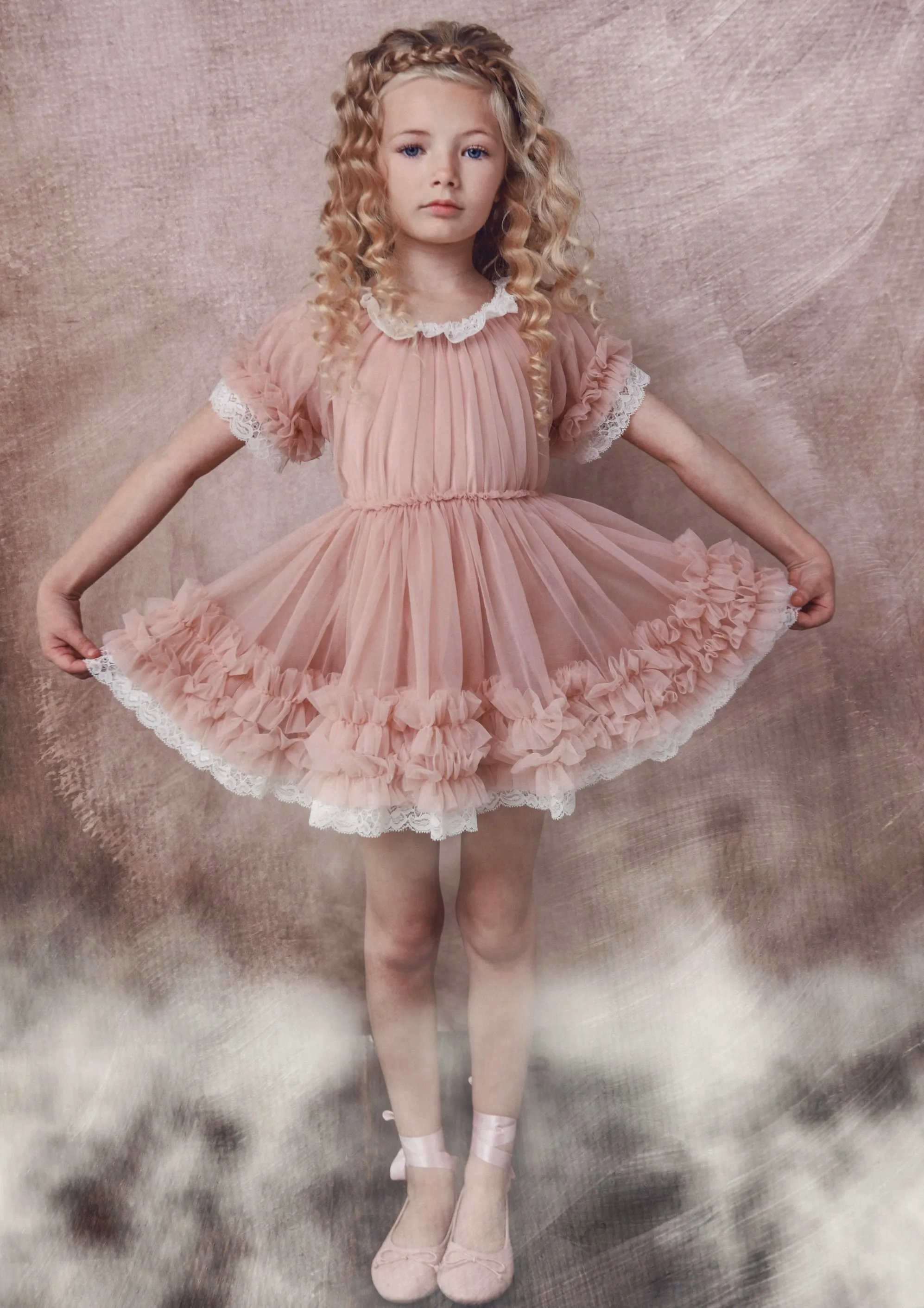 DOLLY by Le Petit Tom  PORCELAIN DOLLY DRESS ballet pink