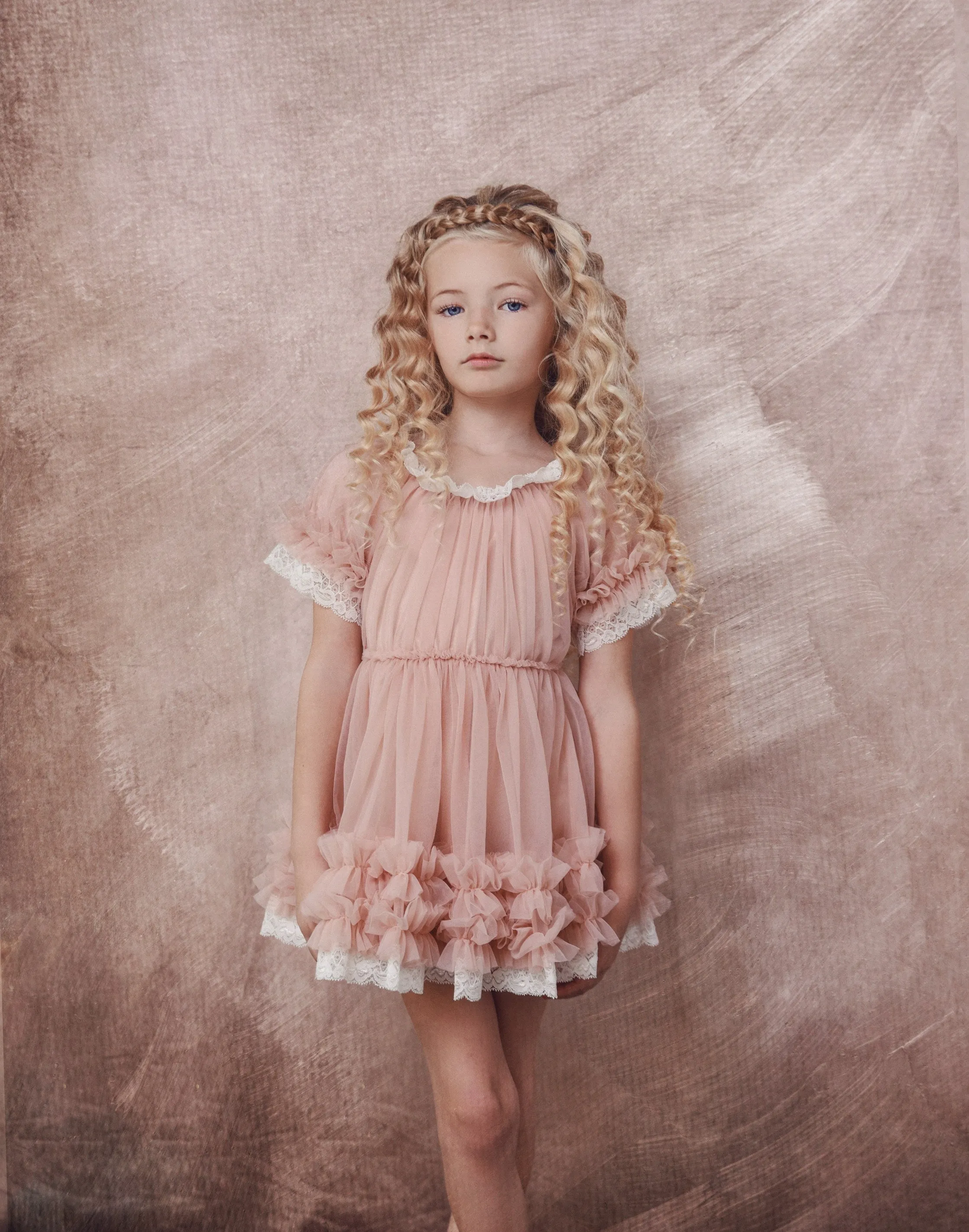 DOLLY by Le Petit Tom  PORCELAIN DOLLY DRESS ballet pink