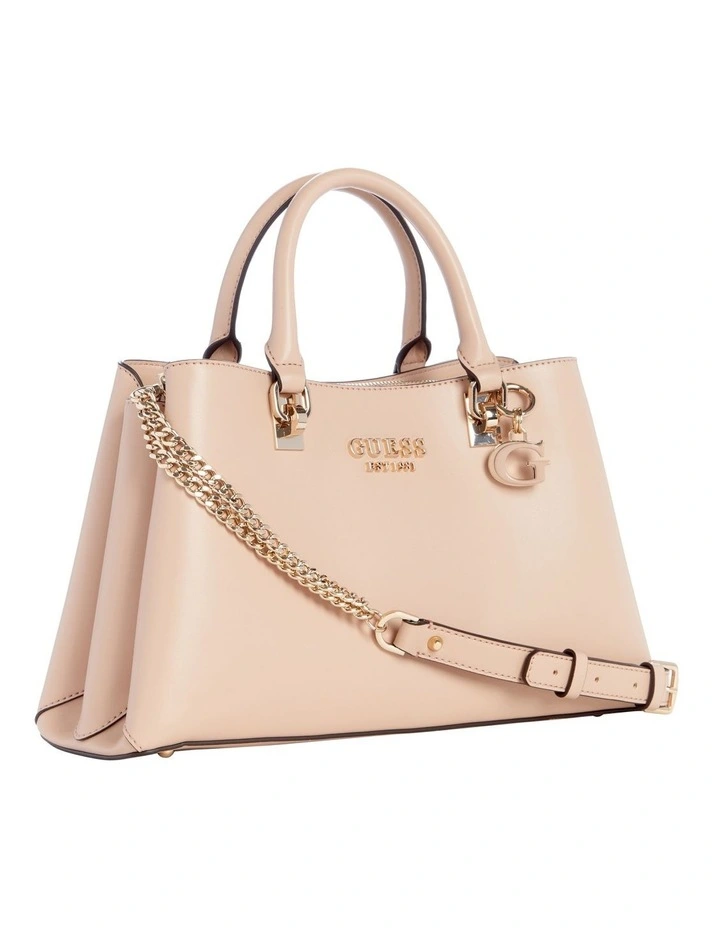 Eliette Girlfriend Satchel Bag in Light Beige