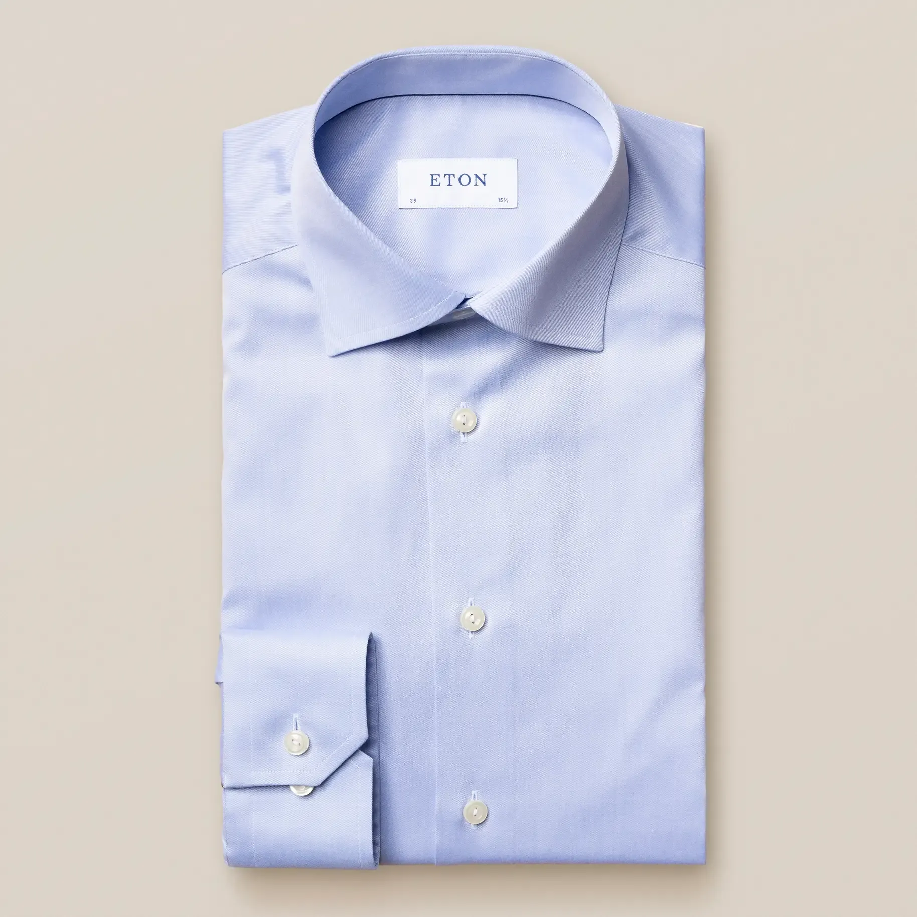 ETON Contemporary Signature Twill Dress Shirt Blue