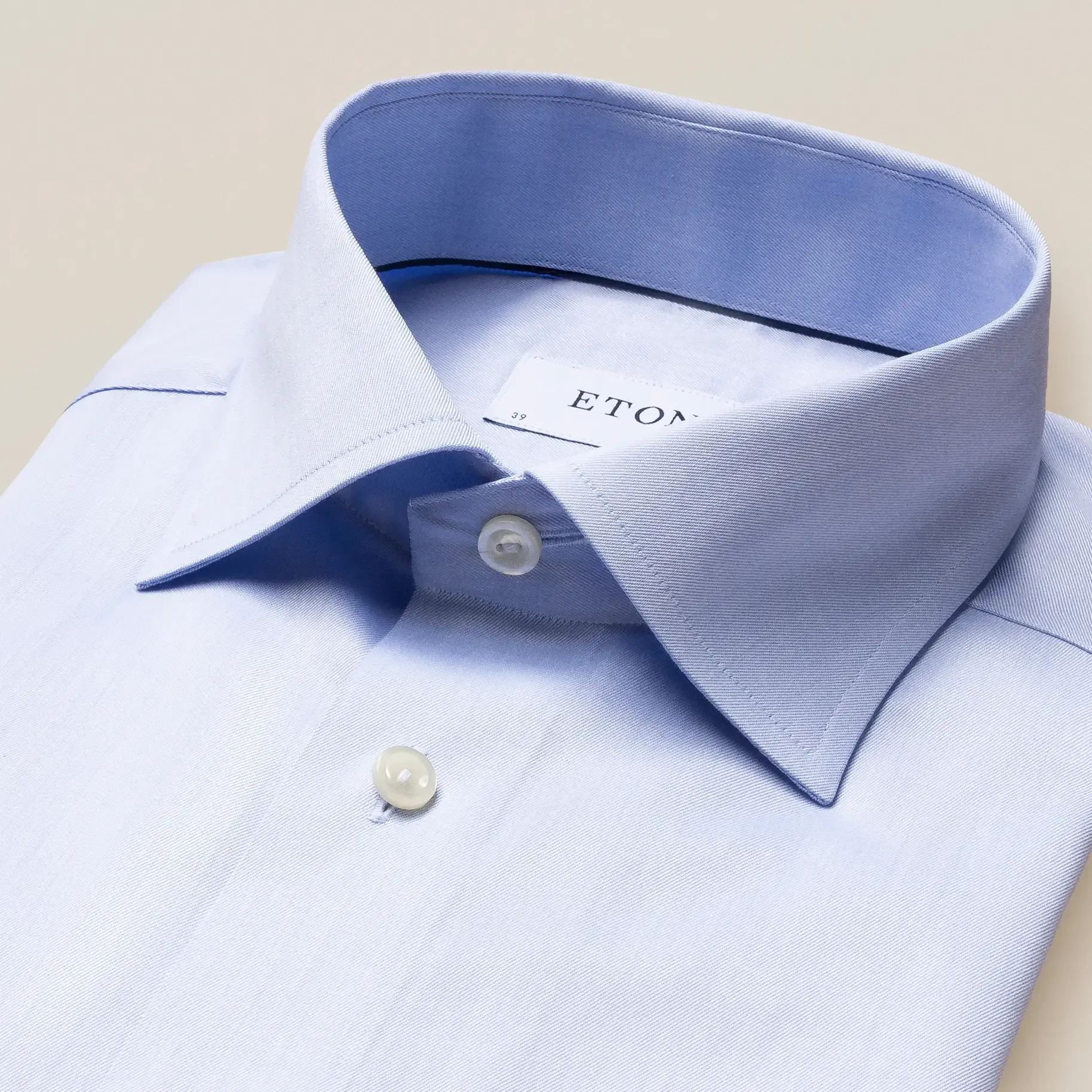 ETON Contemporary Signature Twill Dress Shirt Blue