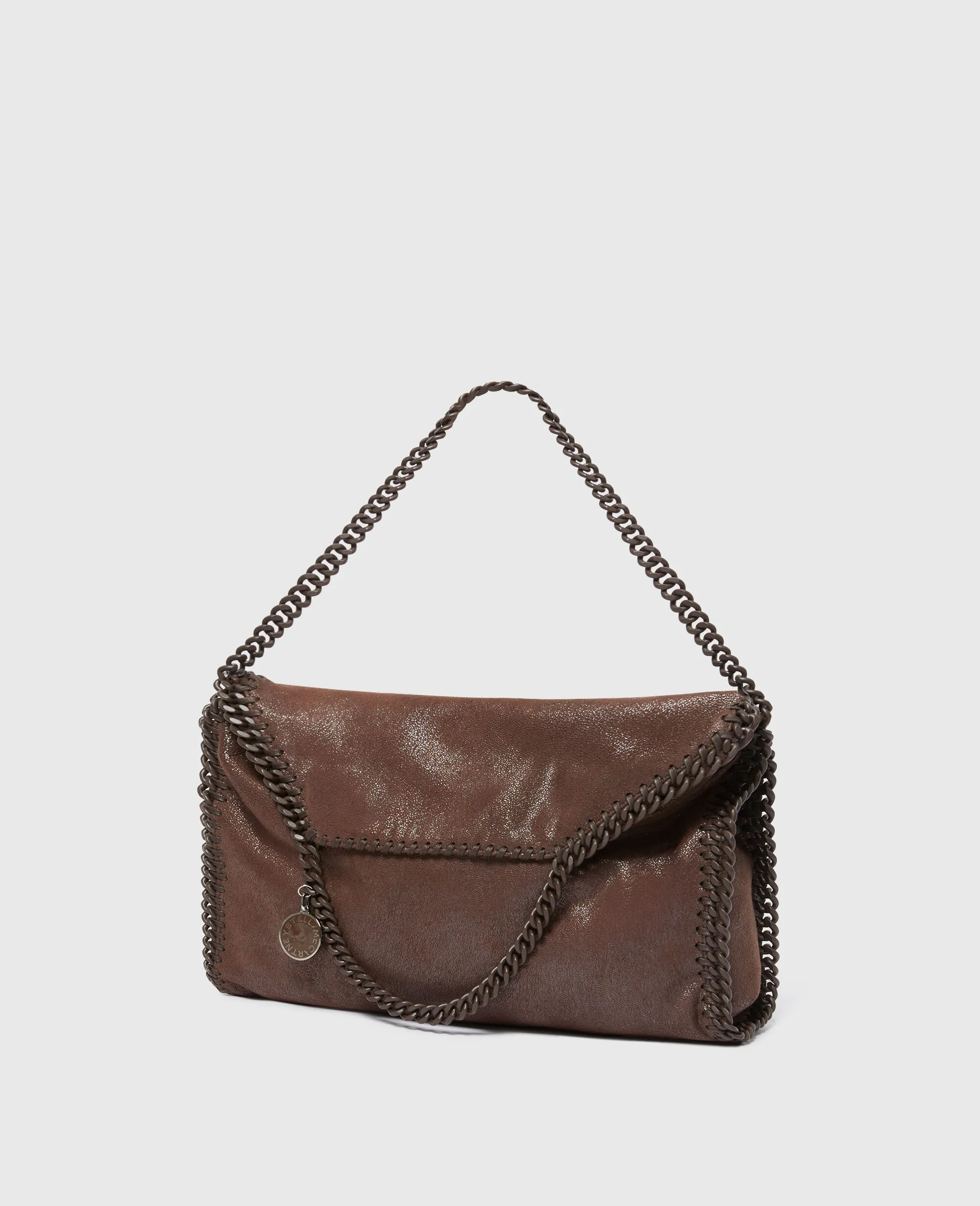 Falabella Fold-Over Enamel Tote Bag