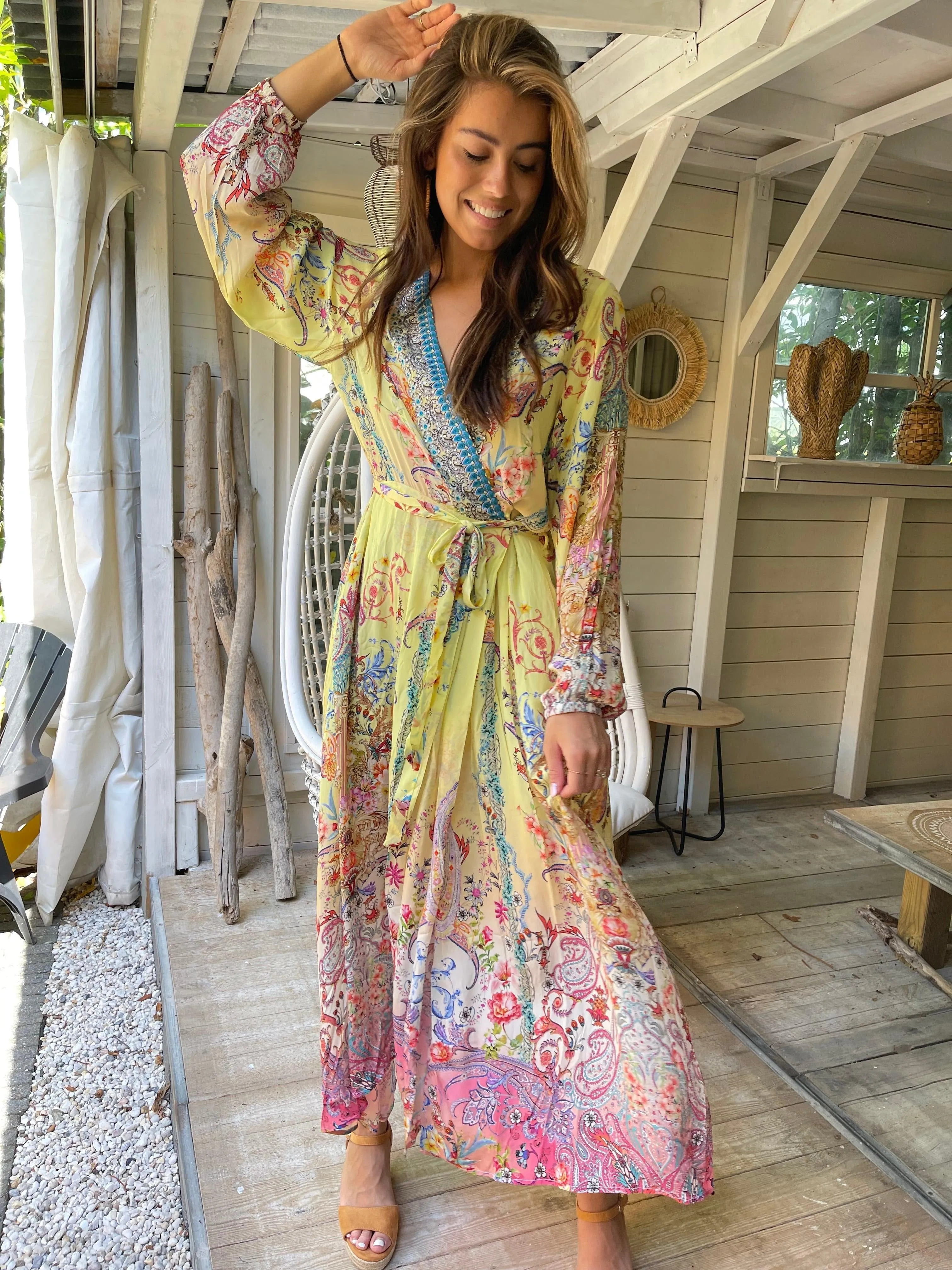 Freddo Wrap Dress in St Tropez Print