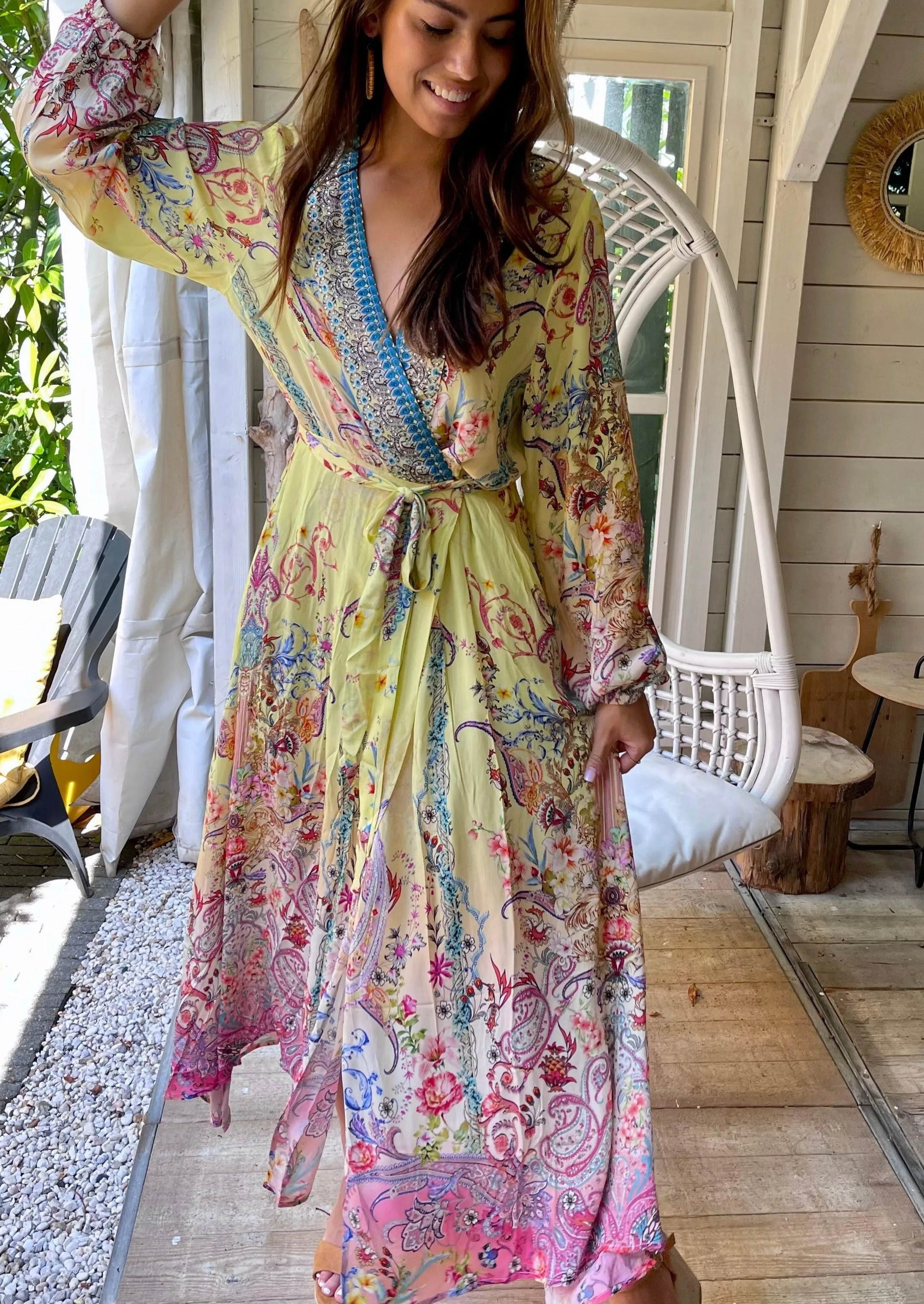 Freddo Wrap Dress in St Tropez Print