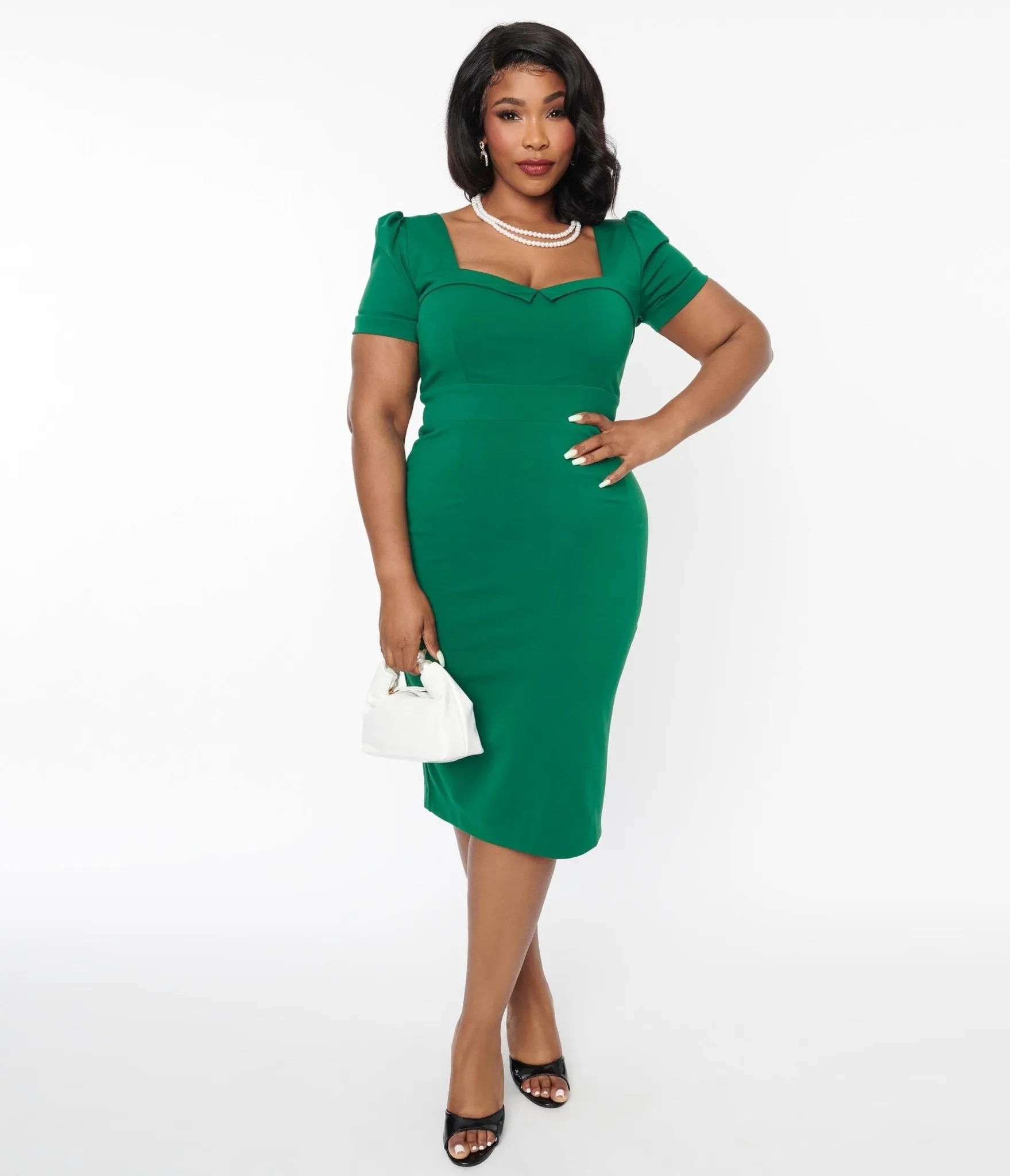 Green Doris Pencil Dress