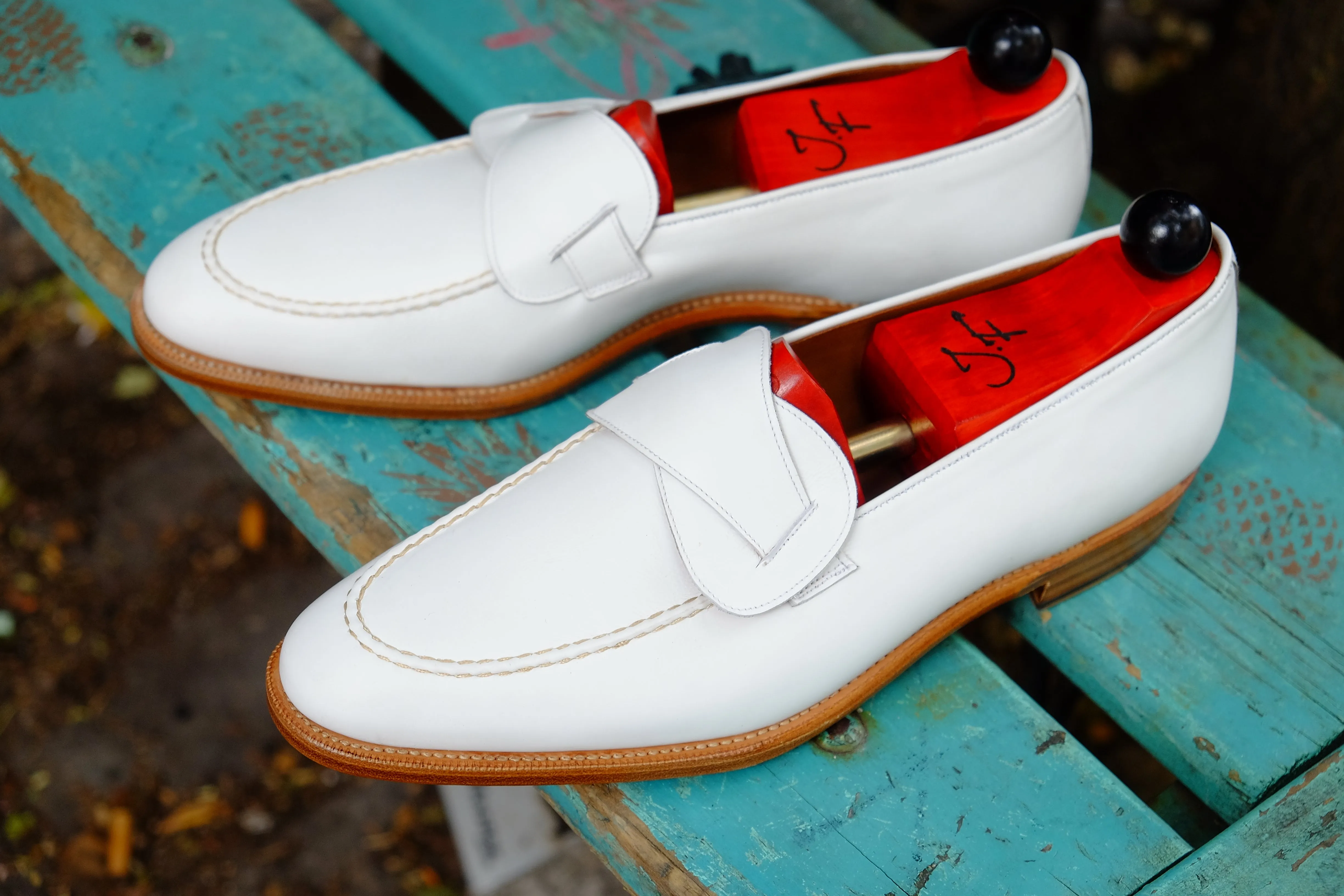 Hawthorne - MTO - White Calf - TMG Last - Single Leather Sole