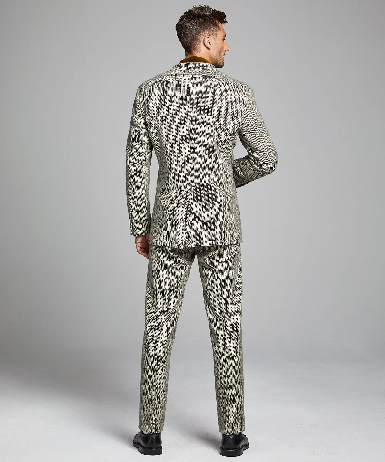 Herringbone Sack Suit Jacket