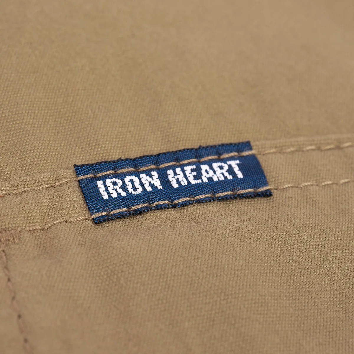 Iron Heart IHSH-394-KHA 7oz Fatigue Cloth Western Shirt - Khaki