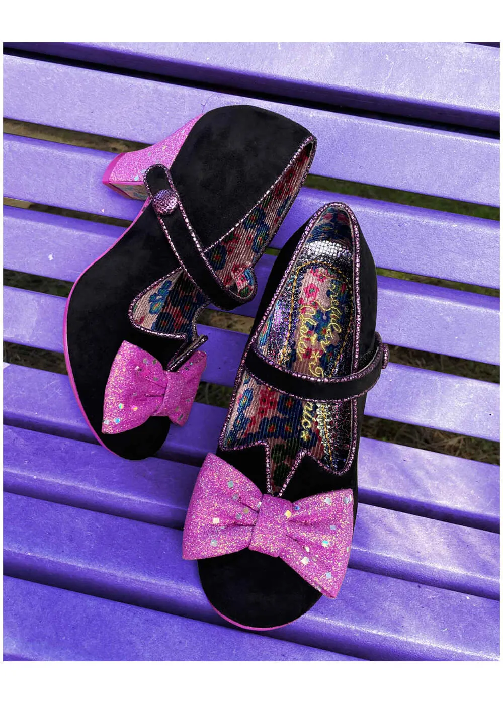 Irregular Choice Piccolo 50's Pumps Black Purple