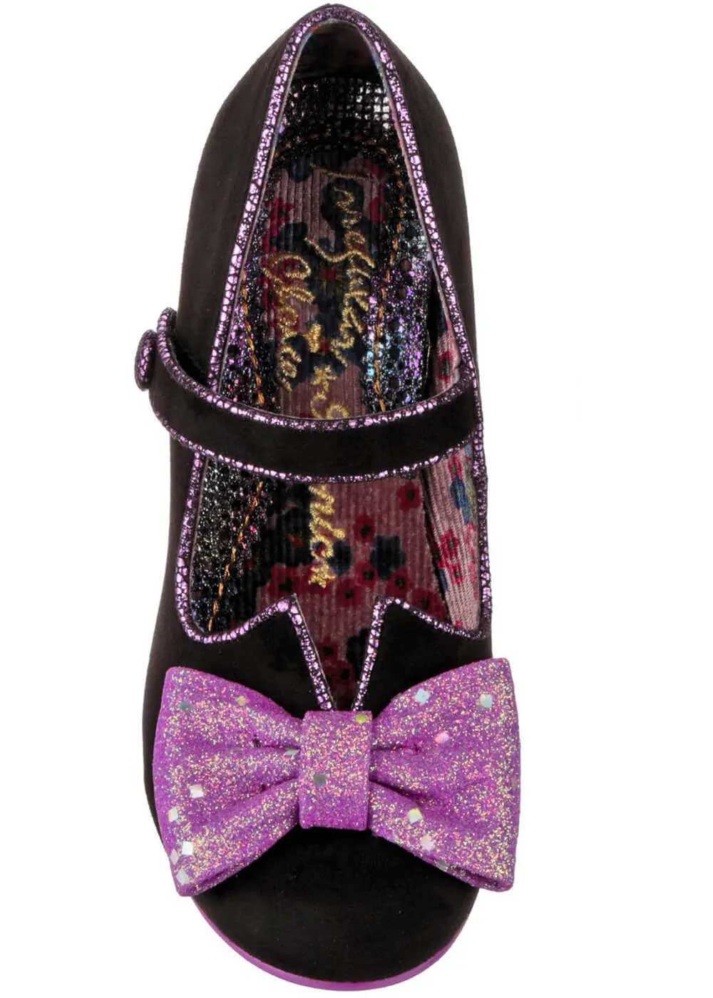 Irregular Choice Piccolo 50's Pumps Black Purple