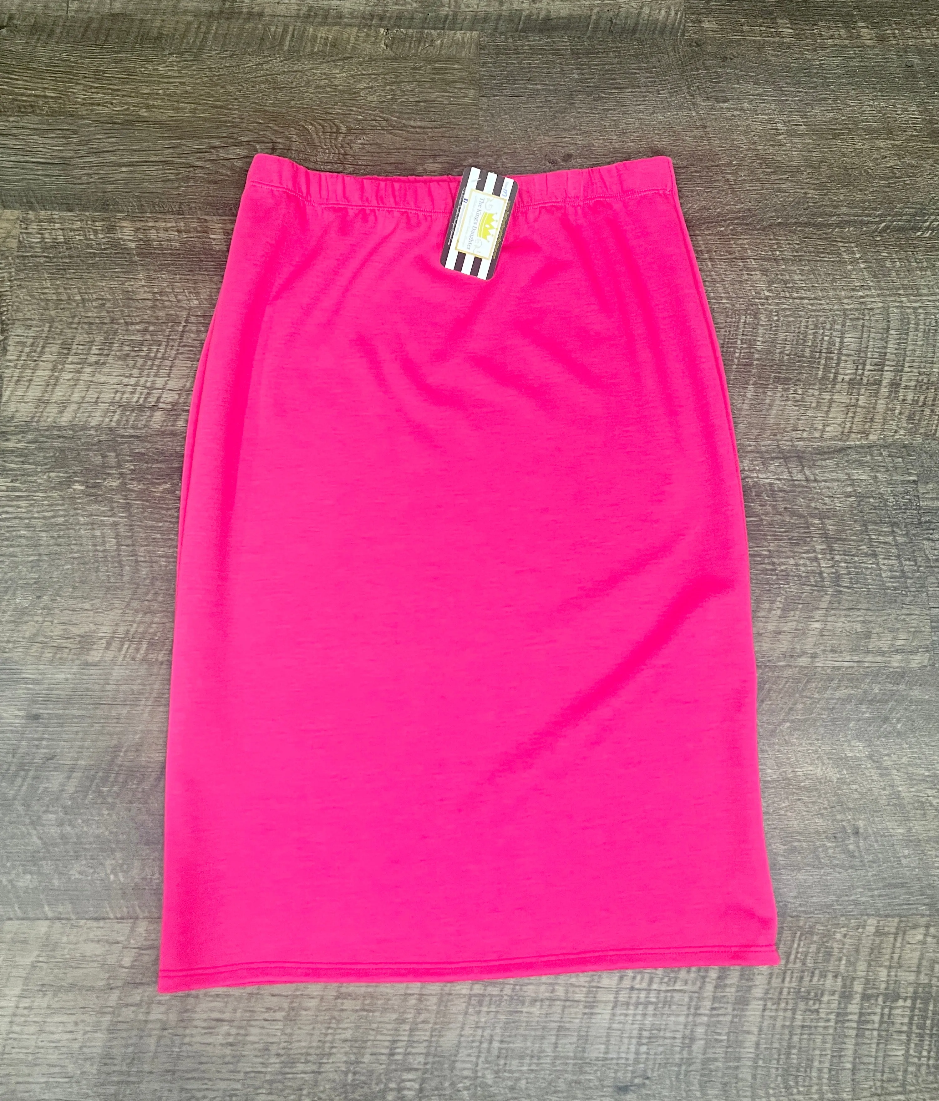 Jacqueline Hot Pink Pencil Skirt-Regular & Plus