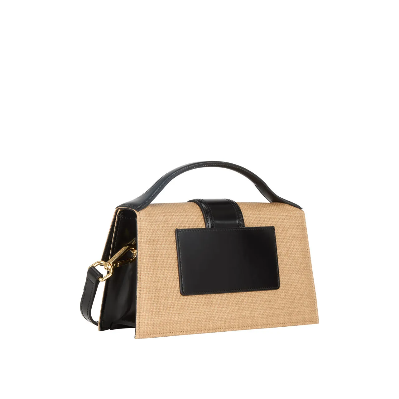 JACQUEMUS Le Grand Bambino Canvas Crossbody Bag - IvoryBlack