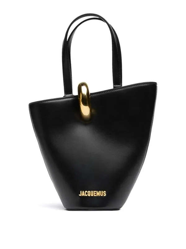 Jacquemus Leather  Le Petit Bambola Tote Bag