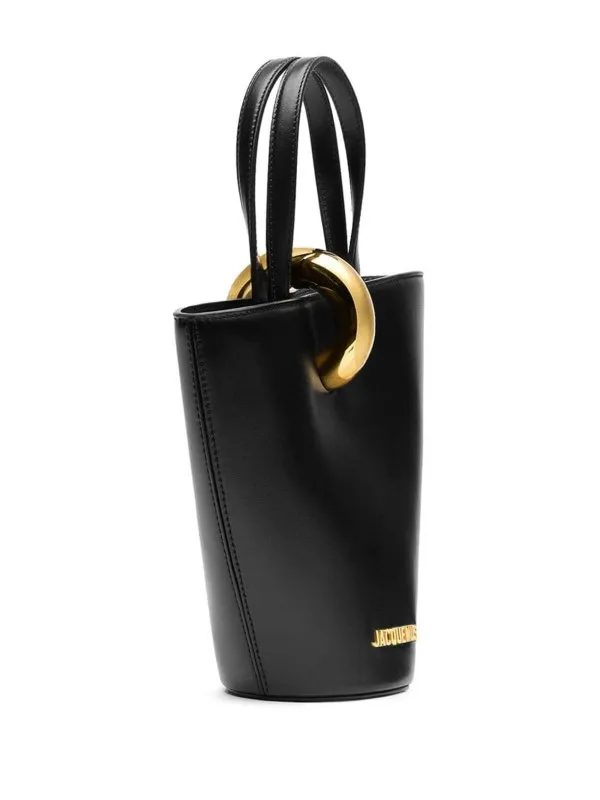 Jacquemus Leather  Le Petit Bambola Tote Bag