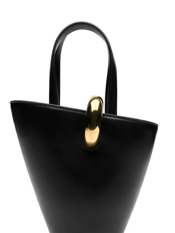 Jacquemus Leather  Le Petit Bambola Tote Bag