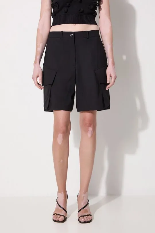 JW Anderson wool shorts Cargo Tailored Shorts black color smooth SR0094.PG1321.999